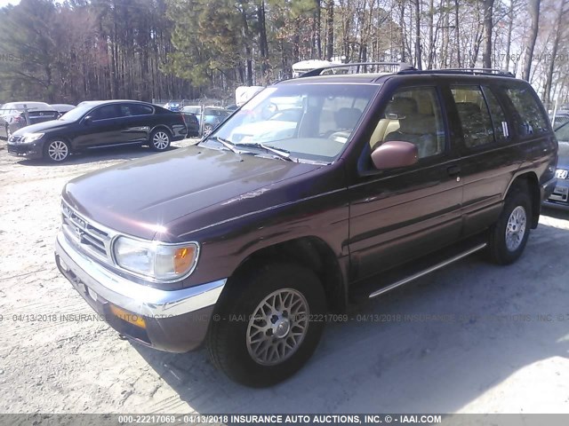 JN8AR05SXVW184151 - 1997 NISSAN PATHFINDER XE/LE BURGUNDY photo 2