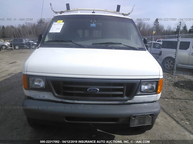 1FTSE34L76HB34286 - 2006 FORD ECONOLINE E350 SUPER DUTY VAN WHITE photo 6