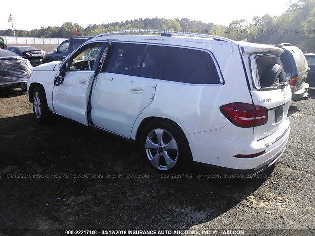 4JGDF6EEXHA763765 - 2017 MERCEDES-BENZ GLS 450 4MATIC WHITE photo 3