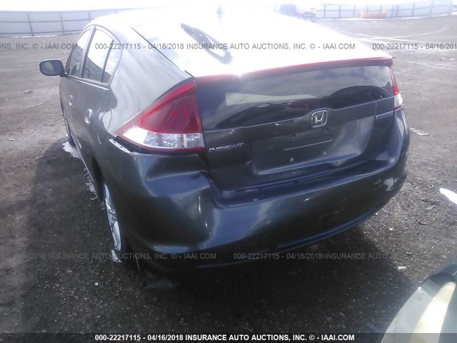 JHMZE2H70AS027726 - 2010 HONDA INSIGHT EX GRAY photo 6