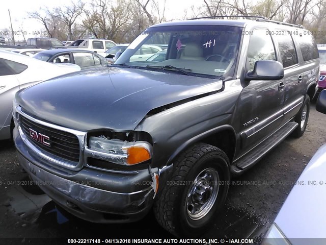 3GKGK26U41G266279 - 2001 GMC YUKON XL K2500 GRAY photo 2