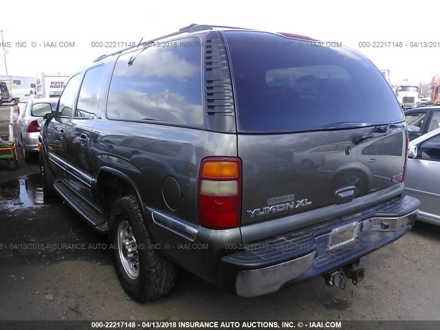 3GKGK26U41G266279 - 2001 GMC YUKON XL K2500 GRAY photo 3