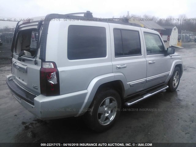 1J4RG4GK7AC126657 - 2010 JEEP COMMANDER SPORT SILVER photo 4