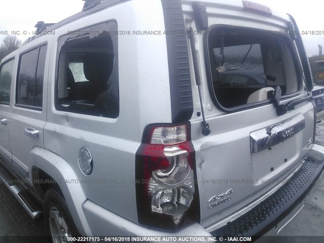 1J4RG4GK7AC126657 - 2010 JEEP COMMANDER SPORT SILVER photo 6