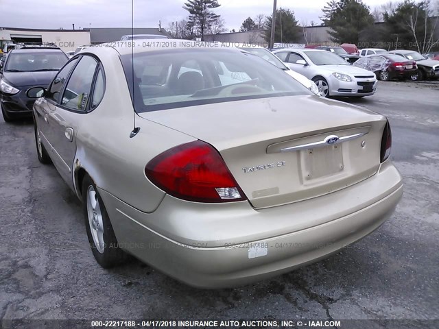 1FAFP55U8YA236583 - 2000 FORD TAURUS SES GOLD photo 3