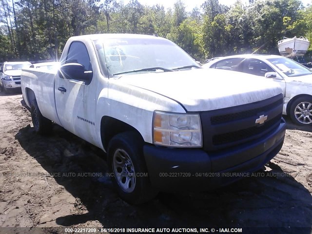 1GCEC14X98Z176532 - 2008 CHEVROLET SILVERADO C1500 WHITE photo 1