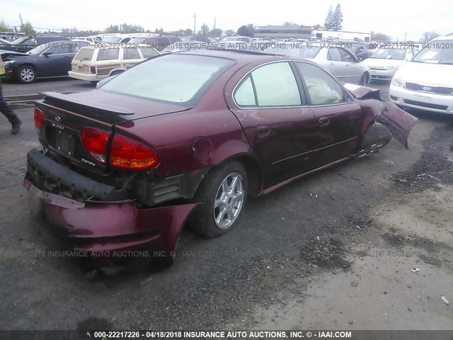 1G3NF52E33C261877 - 2003 OLDSMOBILE ALERO GLS 栗色 照片 4