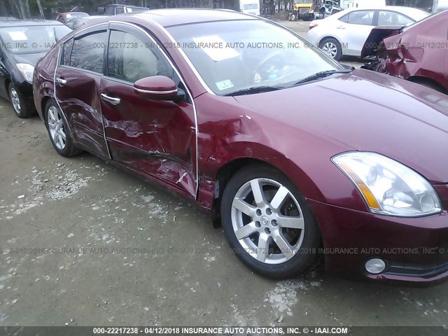 1N4BA41E14C849698 - 2004 NISSAN MAXIMA SE/SL RED photo 6