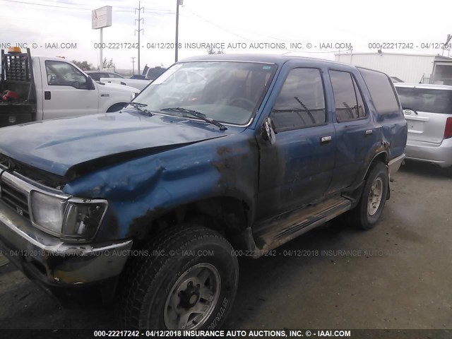 JT3VN39W1N0074331 - 1992 TOYOTA 4RUNNER VN39 SR5 BLUE photo 6