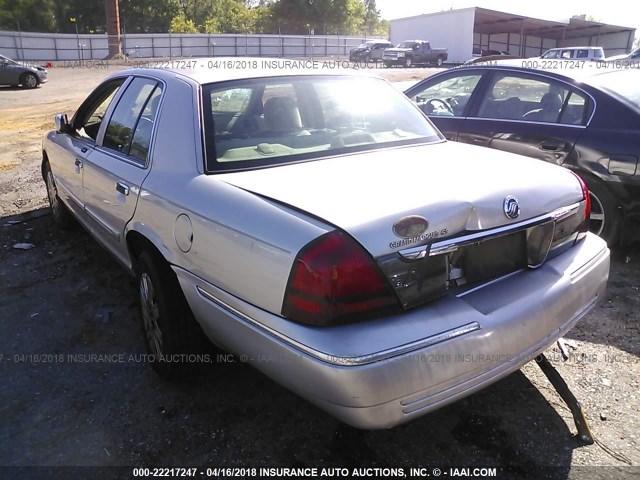 2MEFM74V56X607274 - 2006 MERCURY GRAND MARQUIS GS SILVER photo 3