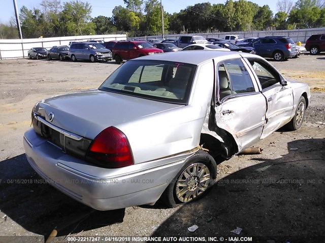 2MEFM74V56X607274 - 2006 MERCURY GRAND MARQUIS GS SILVER photo 4