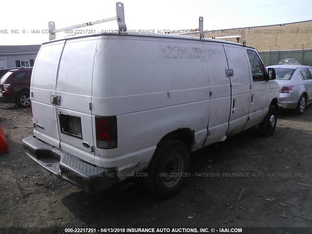 1FTNE24L76HA70774 - 2006 FORD ECONOLINE E250 VAN WHITE photo 4