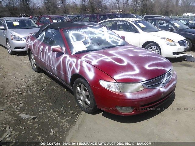 2T1FF22P3YC393573 - 2000 TOYOTA CAMRY SOLARA SE/SLE წითელი ფოტო 1