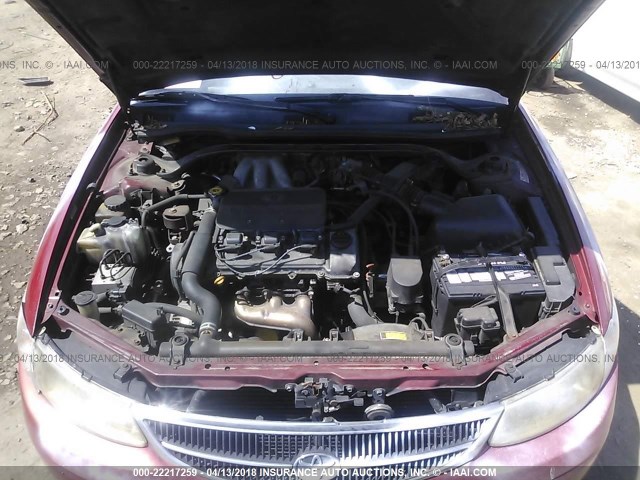 2T1FF22P3YC393573 - 2000 TOYOTA CAMRY SOLARA SE/SLE წითელი ფოტო 10