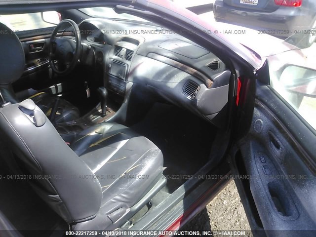 2T1FF22P3YC393573 - 2000 TOYOTA CAMRY SOLARA SE/SLE წითელი ფოტო 5