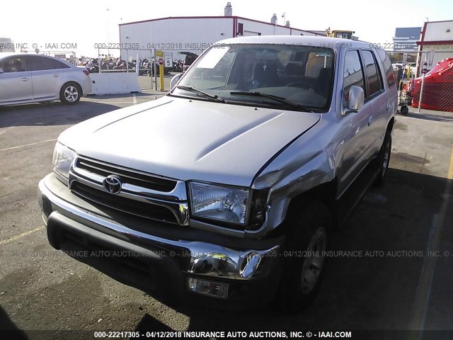 JT3GN86R010209605 - 2001 TOYOTA 4RUNNER SR5 SILVER photo 2