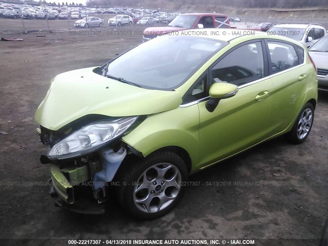 3FADP4FJ2BM119405 - 2011 FORD FIESTA SES GREEN photo 2