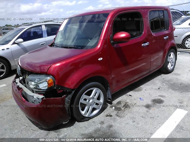 JN8AZ28R19T102903 - 2009 NISSAN CUBE S/SL RED photo 2