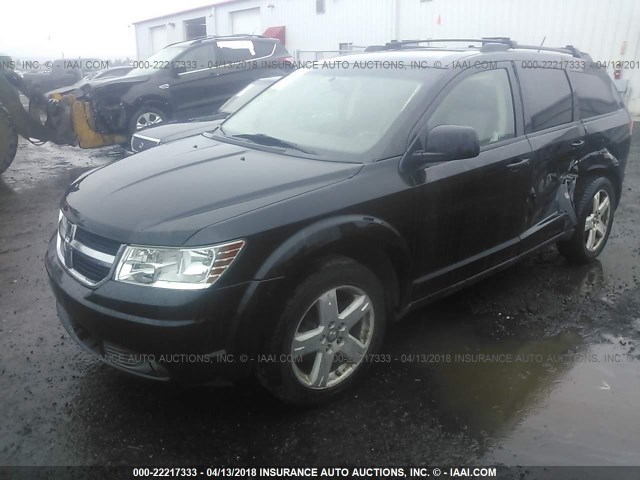 3D4GH57V99T511604 - 2009 DODGE JOURNEY SXT BLACK photo 2