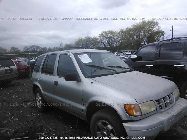 KNDJB723925161791 - 2002 KIA SPORTAGE SILVER photo 1