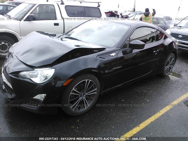 JF1ZNAA12D1711162 - 2013 TOYOTA SCION FR-S შავი ფოტო 2