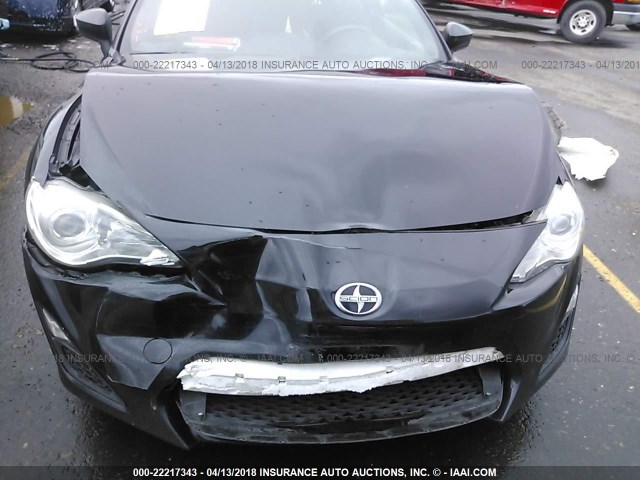 JF1ZNAA12D1711162 - 2013 TOYOTA SCION FR-S შავი ფოტო 6