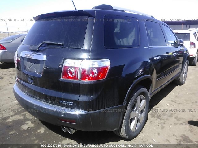 1GKKVRED0CJ110768 - 2012 GMC ACADIA SLT-1 Чорний фото 4