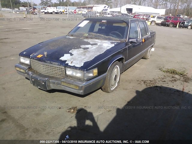 1G6CB5158K4341613 - 1989 CADILLAC FLEETWOOD BLUE photo 2