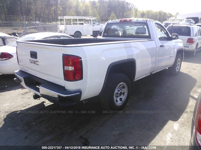 1GTN1LEC9GZ904913 - 2016 GMC SIERRA C1500 WHITE photo 4