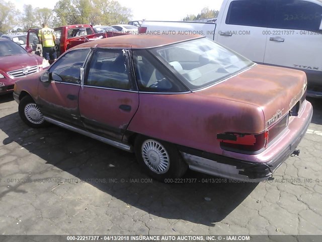 1MEBM50U9JA642286 - 1988 MERCURY SABLE GS RED photo 3