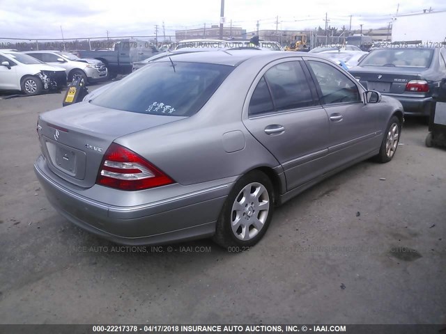 WDBRF92H16F793987 - 2006 MERCEDES-BENZ C GENERATION 2006 280 4MATIC BEIGE photo 4