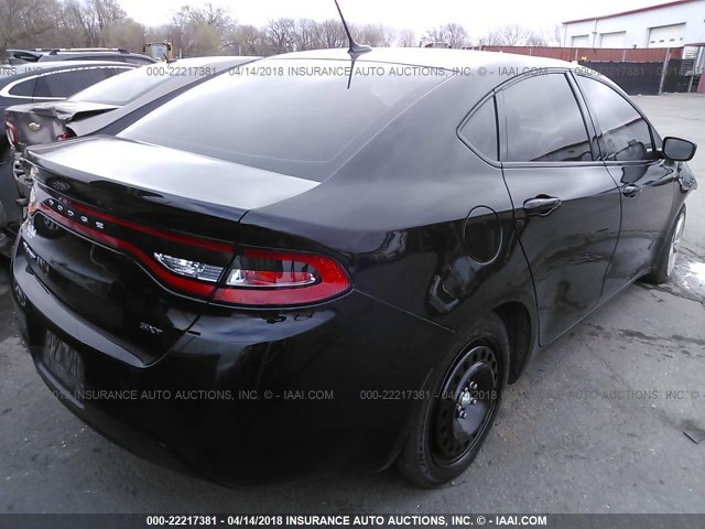 1C3CDFBB8FD286138 - 2015 DODGE DART SXT BLACK photo 4