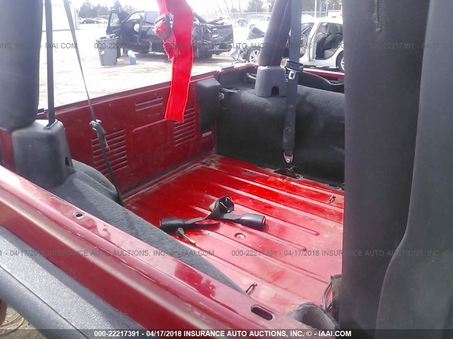 1J4FA39S03P355947 - 2003 JEEP WRANGLER COMMANDO/X RED photo 8