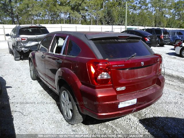 1B3HB48B17D163447 - 2007 DODGE CALIBER SXT RED photo 6