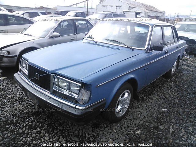 YV1AX8842F1128081 - 1985 VOLVO 244 DL/GL BLUE photo 2