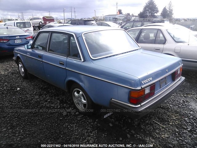 YV1AX8842F1128081 - 1985 VOLVO 244 DL/GL BLUE photo 3