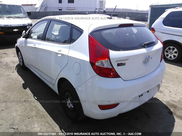 KMHCT5AE0CU022830 - 2012 HYUNDAI ACCENT GLS/GS WHITE photo 3