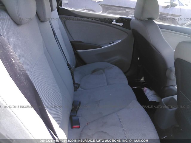 KMHCT5AE0CU022830 - 2012 HYUNDAI ACCENT GLS/GS WHITE photo 8