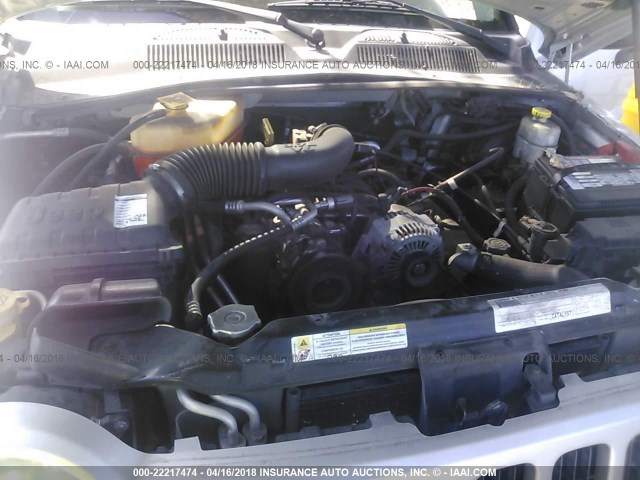 1J4GK48K37W554754 - 2007 JEEP LIBERTY SPORT 银色 照片 10