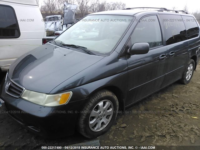 5FNRL189X3B068156 - 2003 HONDA ODYSSEY EXL ნაცრისფერი ფოტო 2
