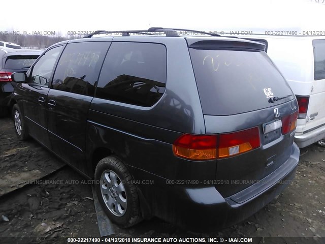 5FNRL189X3B068156 - 2003 HONDA ODYSSEY EXL ნაცრისფერი ფოტო 3
