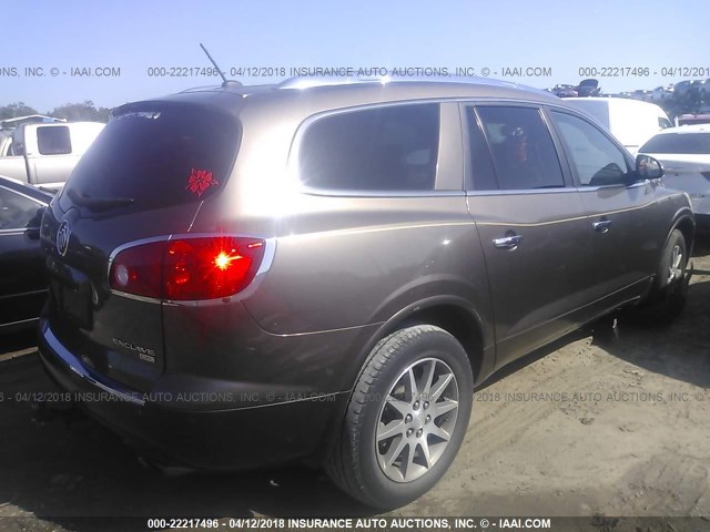 5GALRBED7AJ227001 - 2010 BUICK ENCLAVE CXL ყავისფერი ფოტო 4