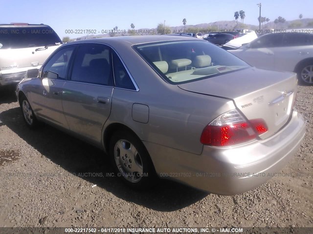 4T1BF28B03U319772 - 2003 TOYOTA AVALON XL/XLS GOLD photo 3