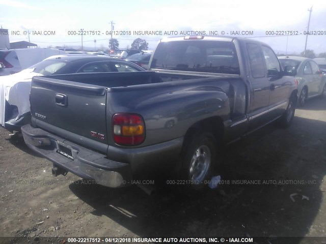 2GTEC19T8X1544115 - 1999 GMC NEW SIERRA C1500 GRAY photo 4