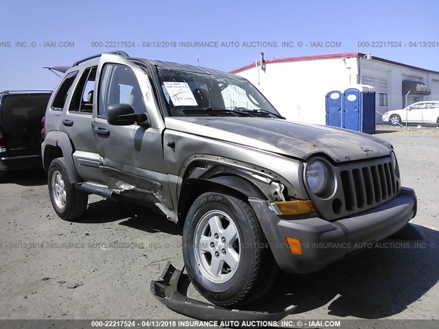 1J4GL48K26W203555 - 2006 JEEP LIBERTY SPORT Boz foto 1