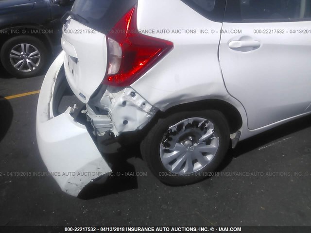 3N1CE2CP8EL437390 - 2014 NISSAN VERSA NOTE S/S PLUS/SV/SL WHITE photo 6
