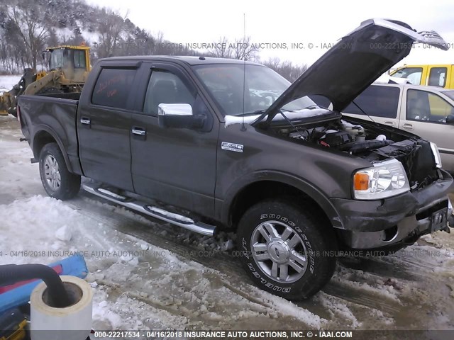 1FTPW14V28FA50853 - 2008 FORD F150 SUPERCREW GREEN photo 1