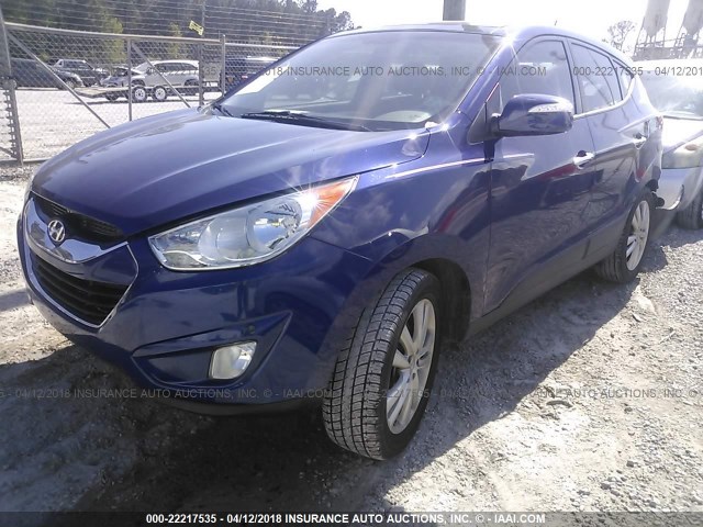 KM8JU3AC1DU633104 - 2013 HYUNDAI TUCSON GLS/LIMITED ლურჯი ფოტო 2