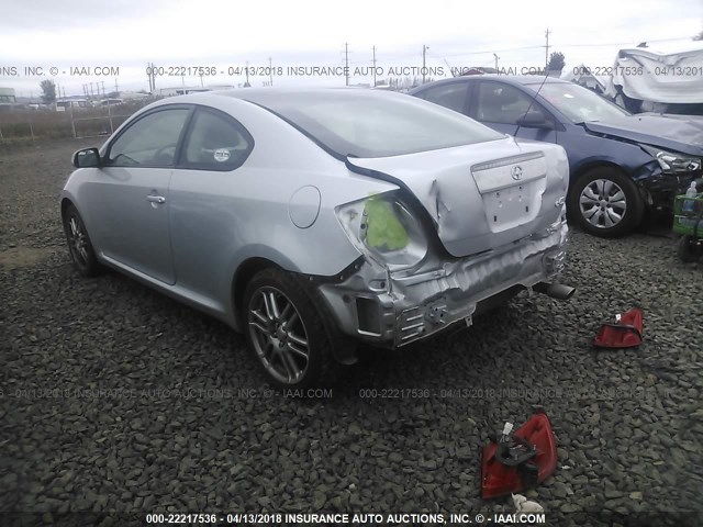 JTKDE177070219121 - 2007 TOYOTA SCION TC 银色 照片 3