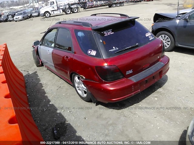 JF1GG29652G826274 - 2002 SUBARU IMPREZA WRX ORANGE photo 3